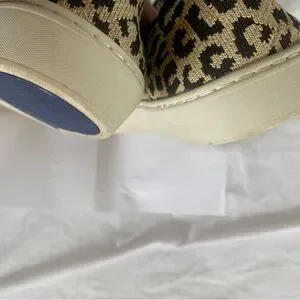 Rothy's Tan and Black Leopard Flats